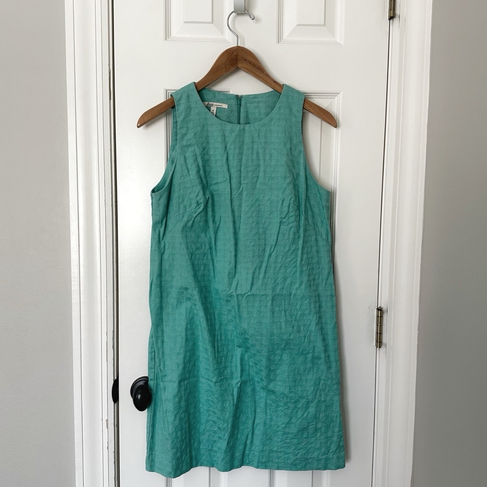 G.H. Bass & Co. Aqua Sleeveless Sheath Dress, size 8